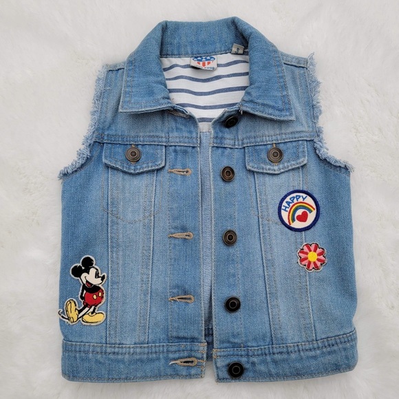 Junk Food Disney Denim Patch Vest - Picture 6 of 15